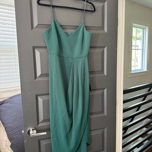 Emerald green lulu’s midi dress – never worn